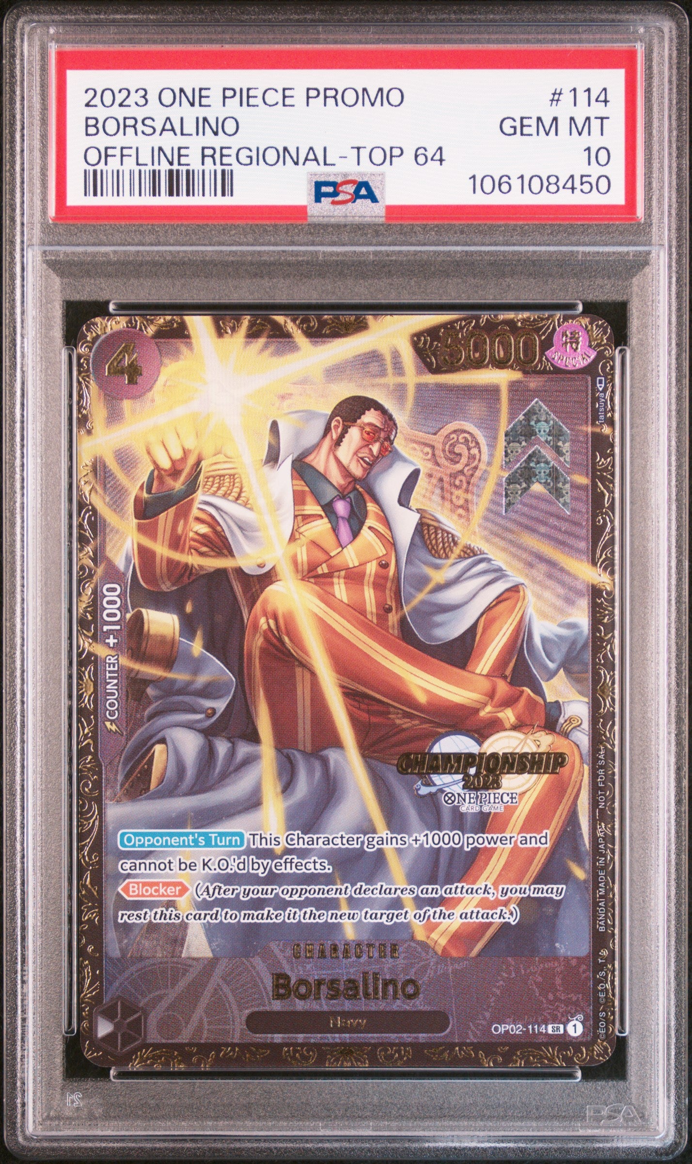 Borsalino 2023 Championship Top 64 PSA 10