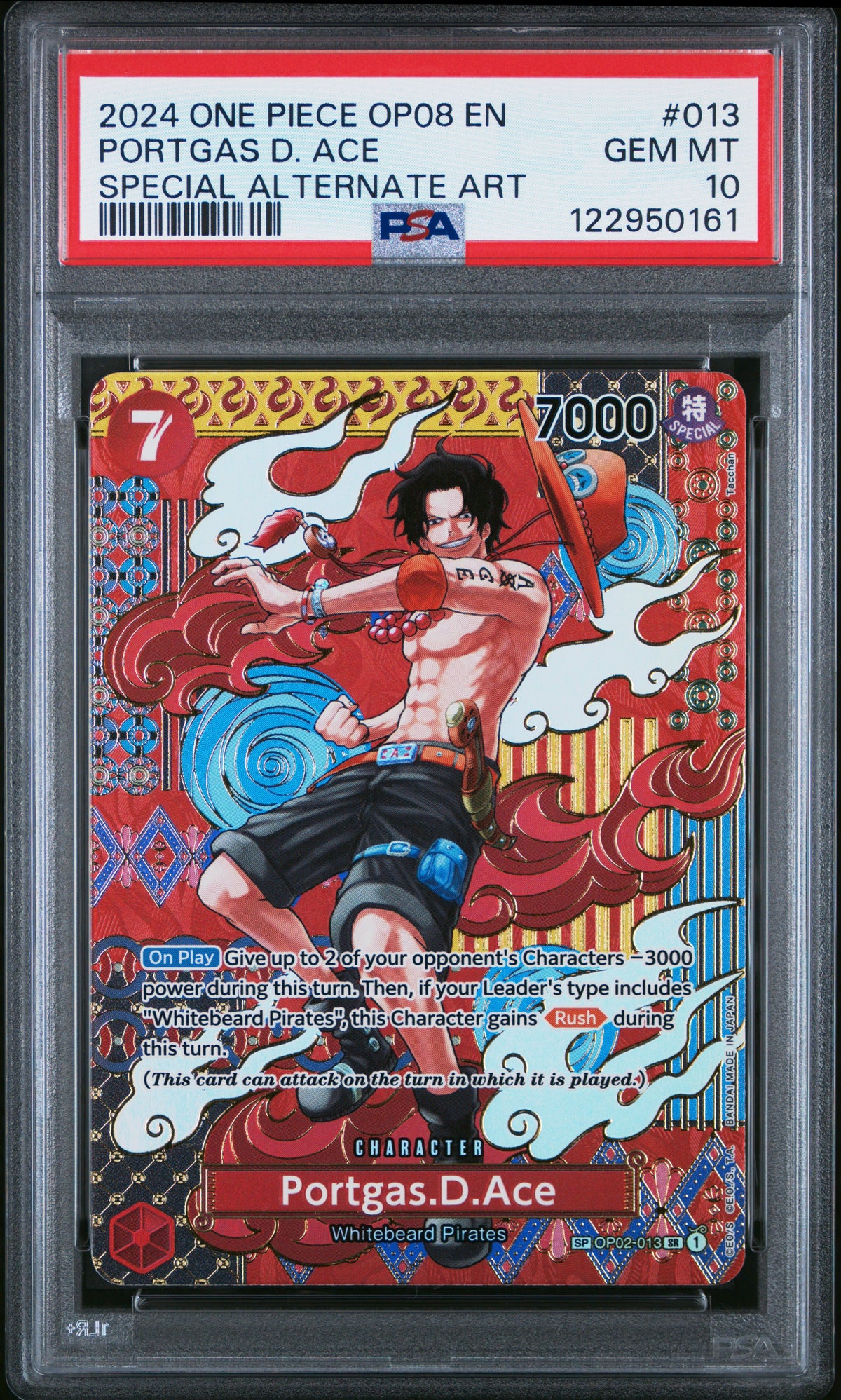Portgas D. Ace SP (OP08) PSA 10