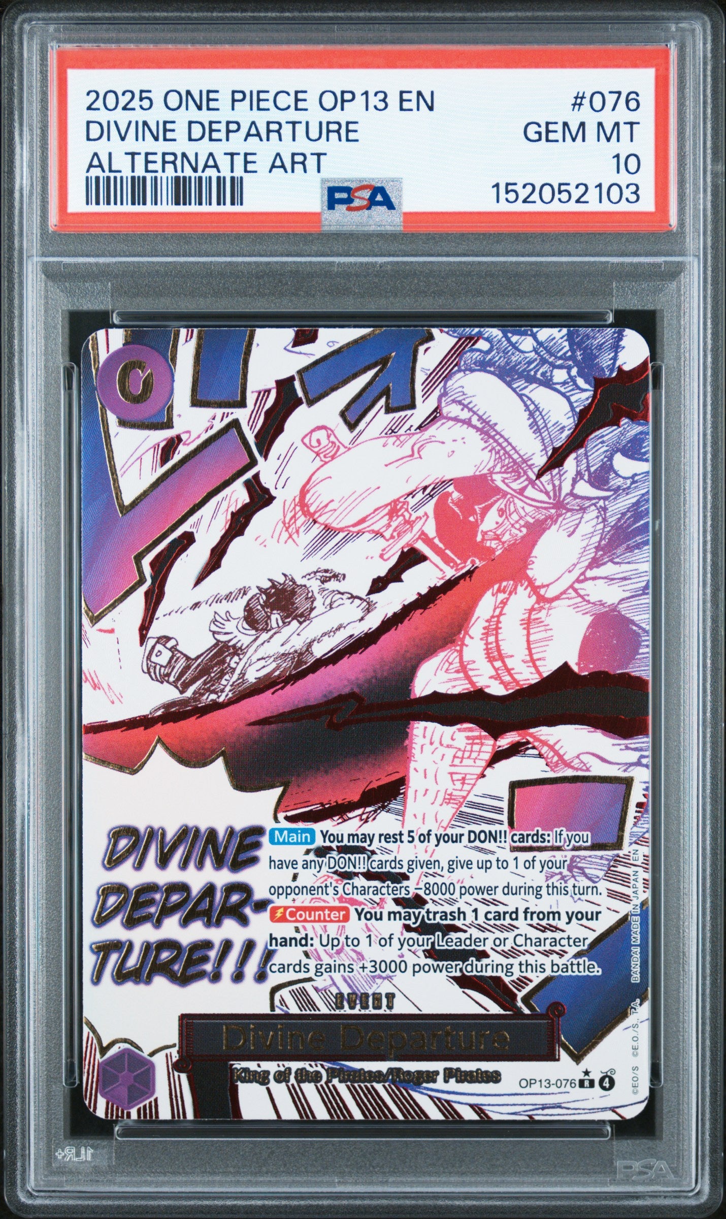 Divine Departure Event Manga (OP13) PSA 10
