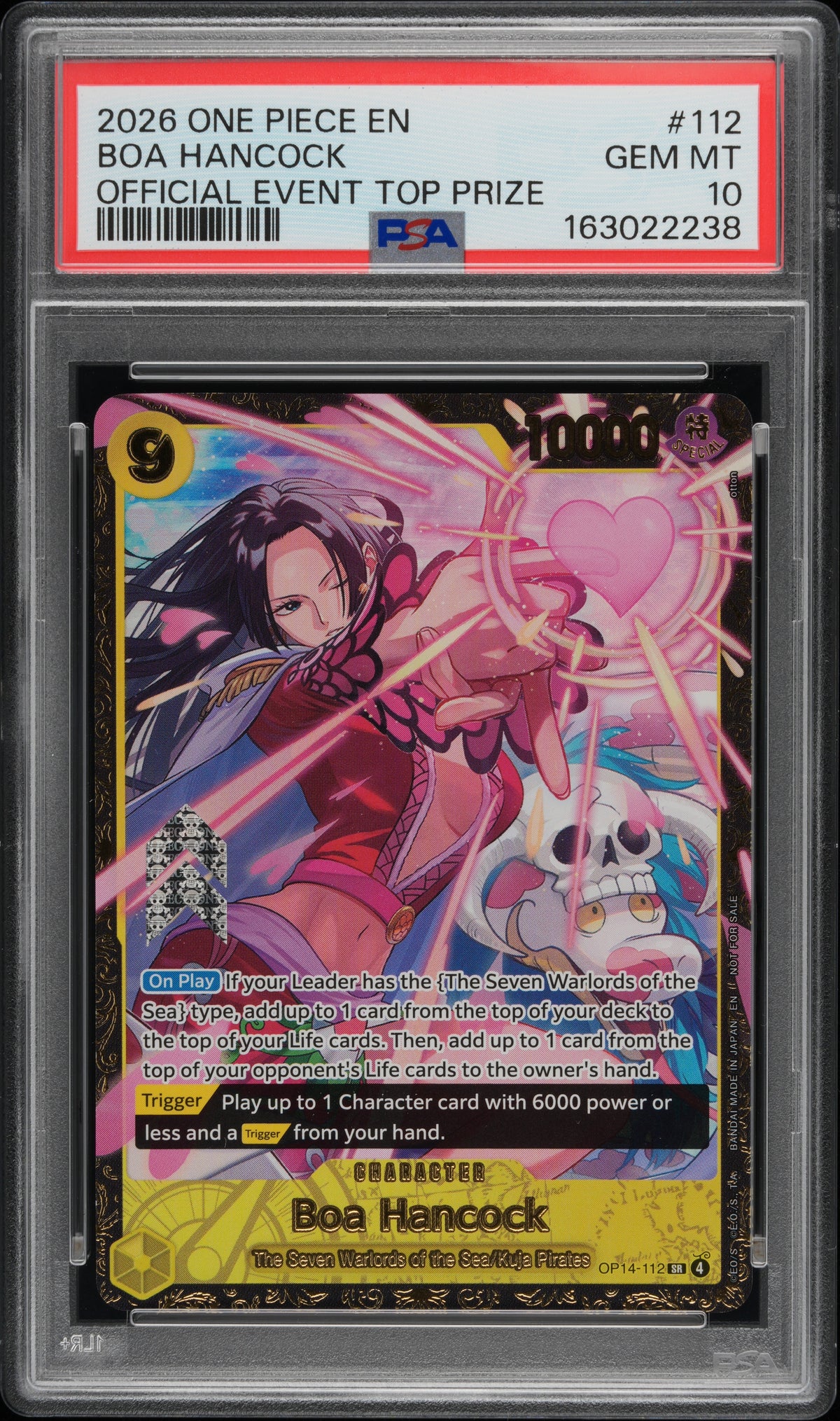Boa Hancock 2026 Championship Top 64 PSA 10