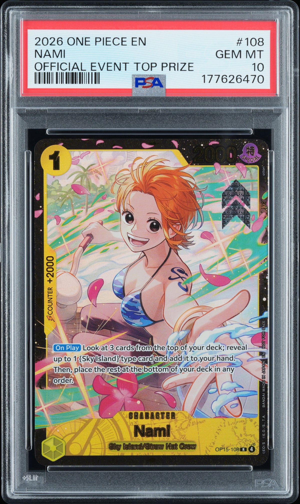 Nami 2026-2027 Championship Top 64 PSA 10
