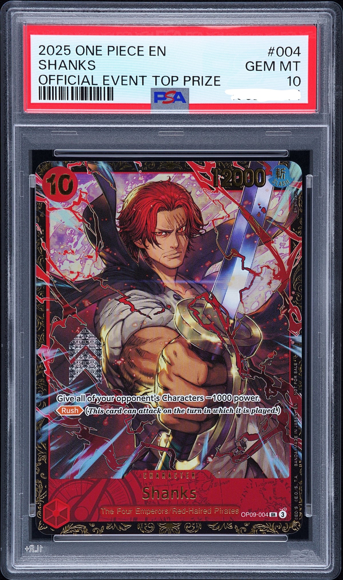 Shanks 2025-2026 Championship Top 8 PSA 10