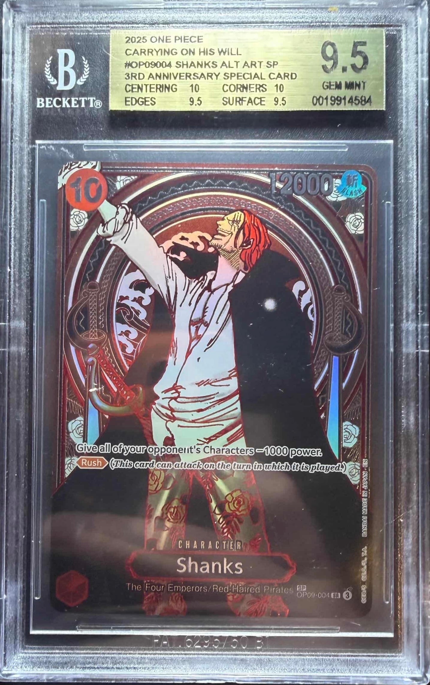 Shanks Silver SP (OP13) BGS 9.5