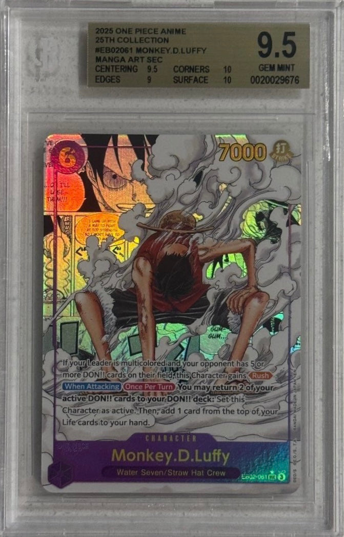 Monkey D. Luffy Manga (EB02) BGS 9.5