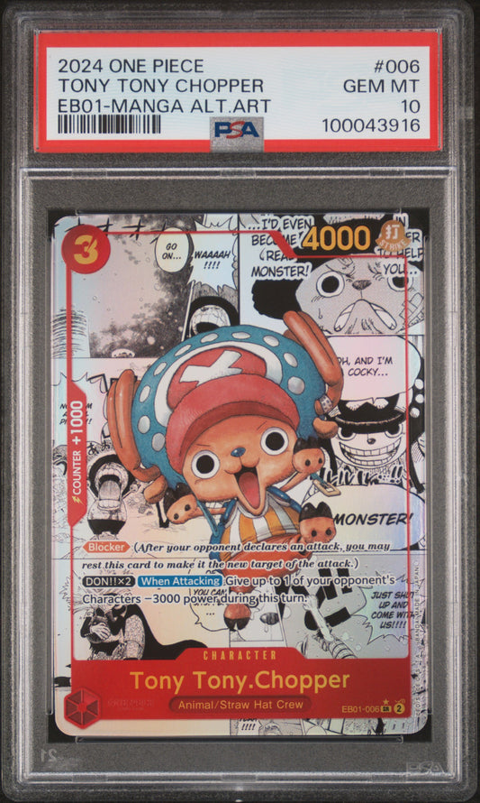 Tony Tony Chopper Manga (EB01) PSA 10