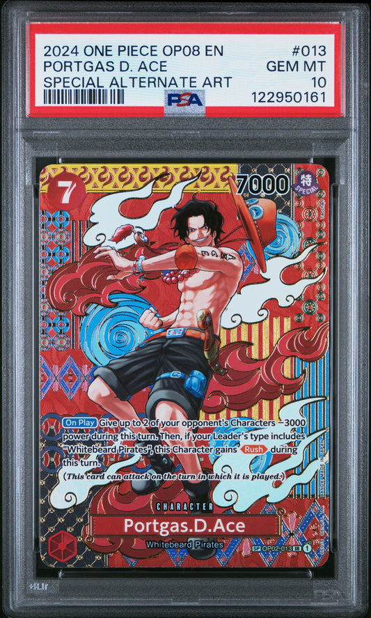 Portgas D. Ace SP (OP08) PSA 10