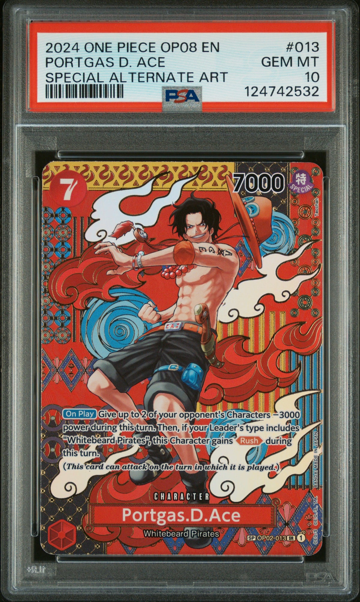 Portgas D. Ace SP (OP08) PSA 10