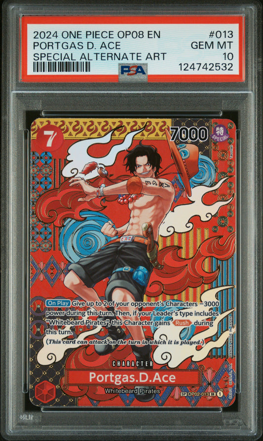 Portgas D. Ace SP (OP08) PSA 10