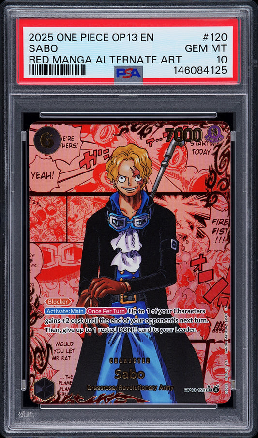 Sabo Red Manga (OP13) PSA 10