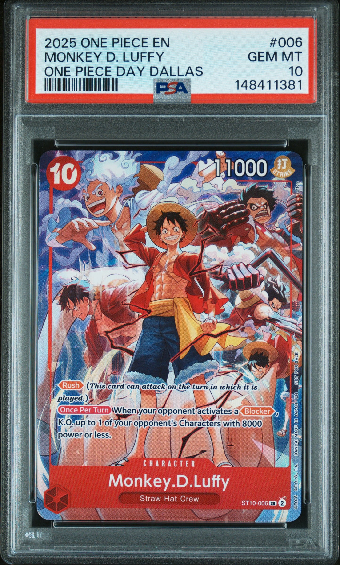 Monkey D. Luffy Promo One Piece Day PSA 10