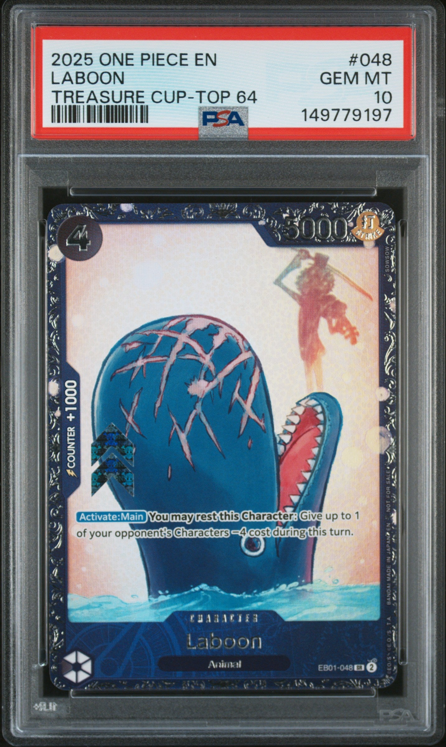 Laboon 2025 Treasure Cup Top 64 PSA 10