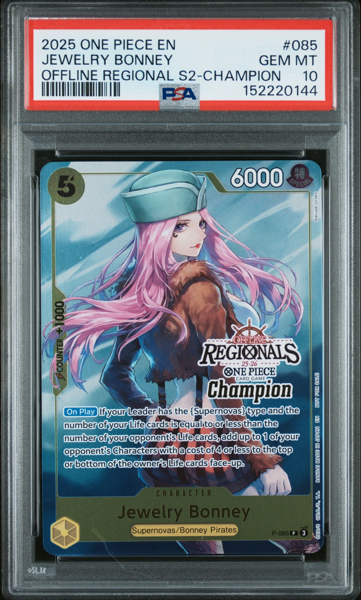 Bonney 2025 Offline Regionals Vol 2 Champion PSA 10