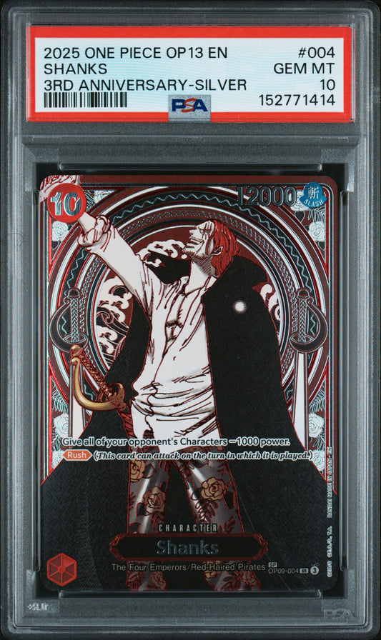 Shanks Silver SP (OP13) PSA 10