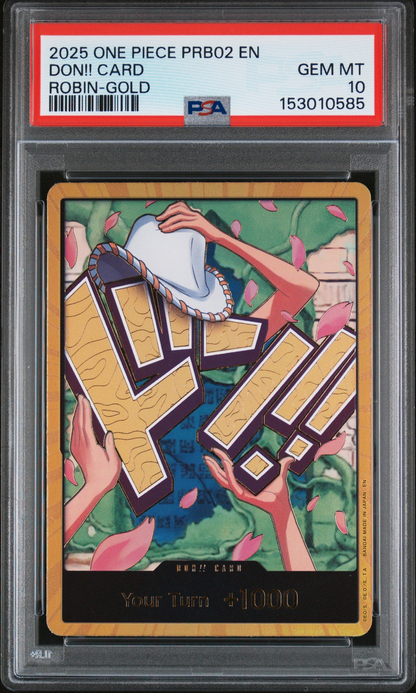Nico Robin Gold Don (PRB02) PSA 10