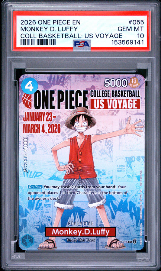 Luffy College Basketball Promo PSA 10