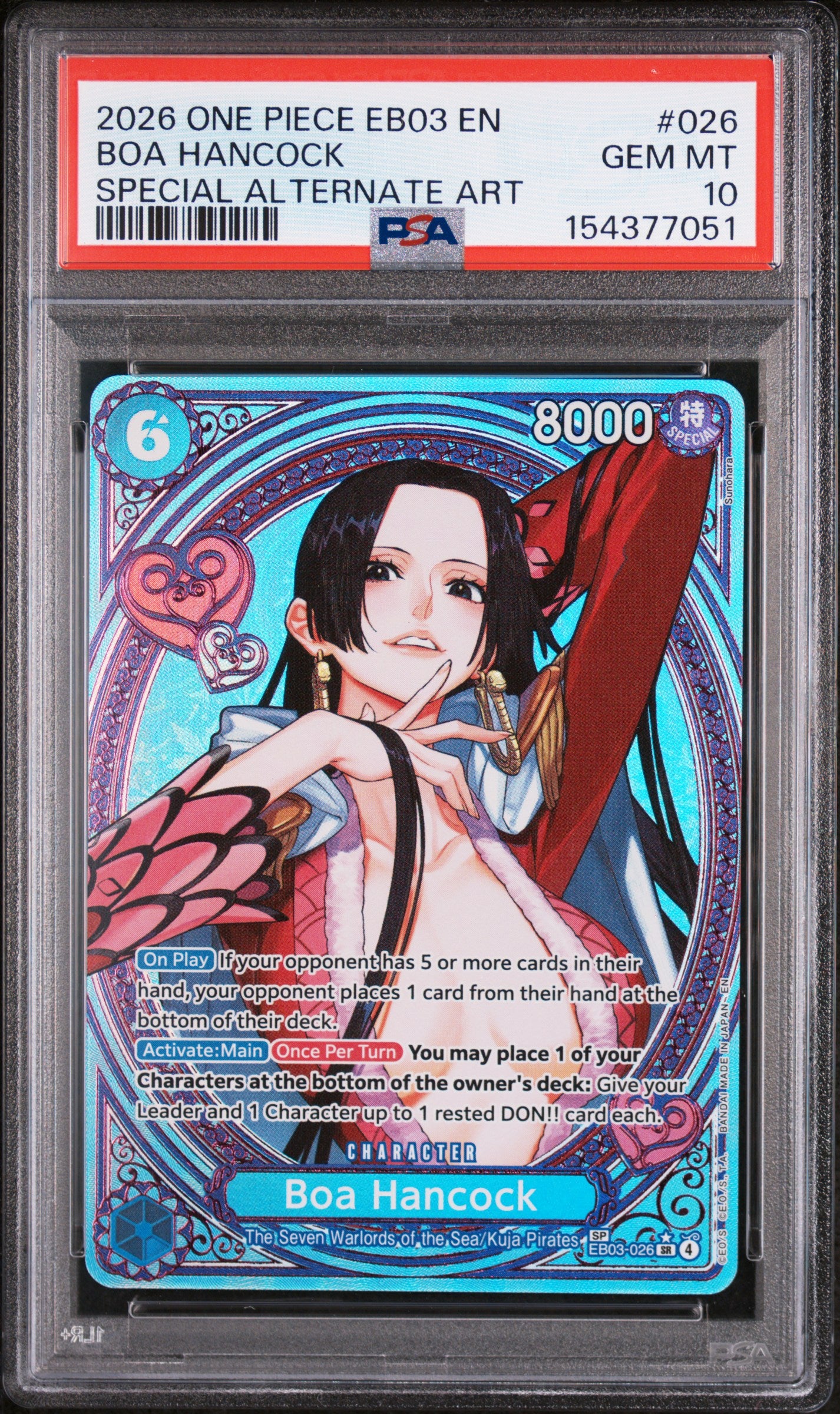 Boa Hancock SP (EB03) PSA 10