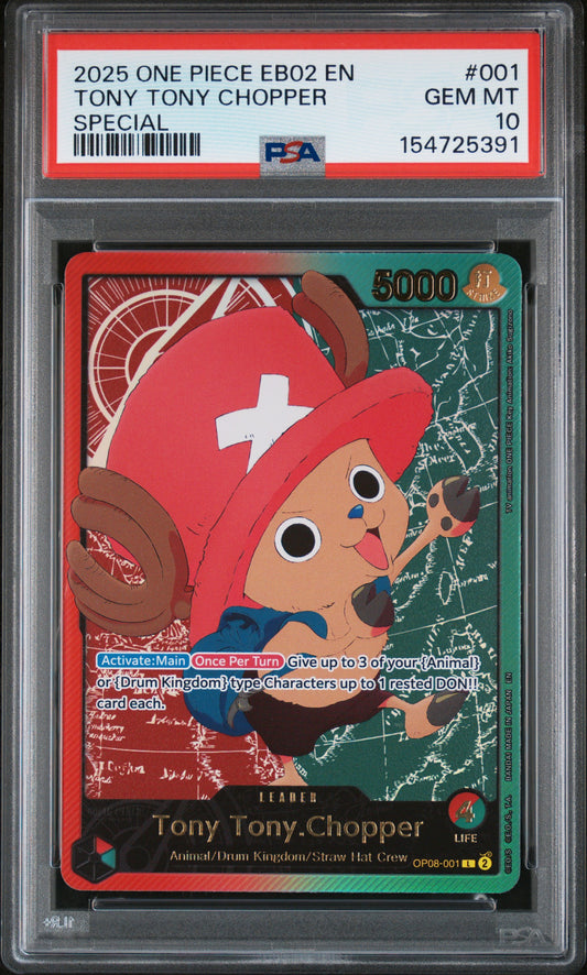 Tony Tony Chopper Gold Leader (EB02) PSA 10