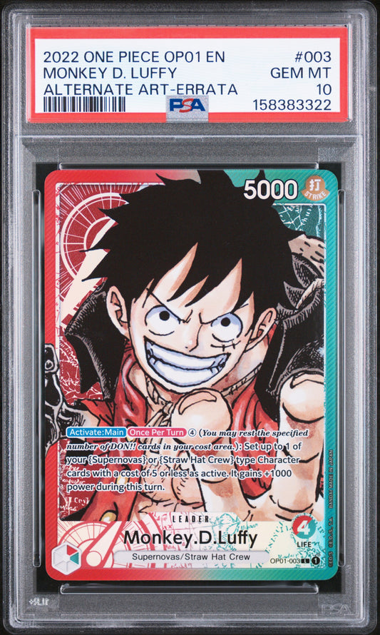 Monkey D. Luffy Leader (EB02) PSA 10