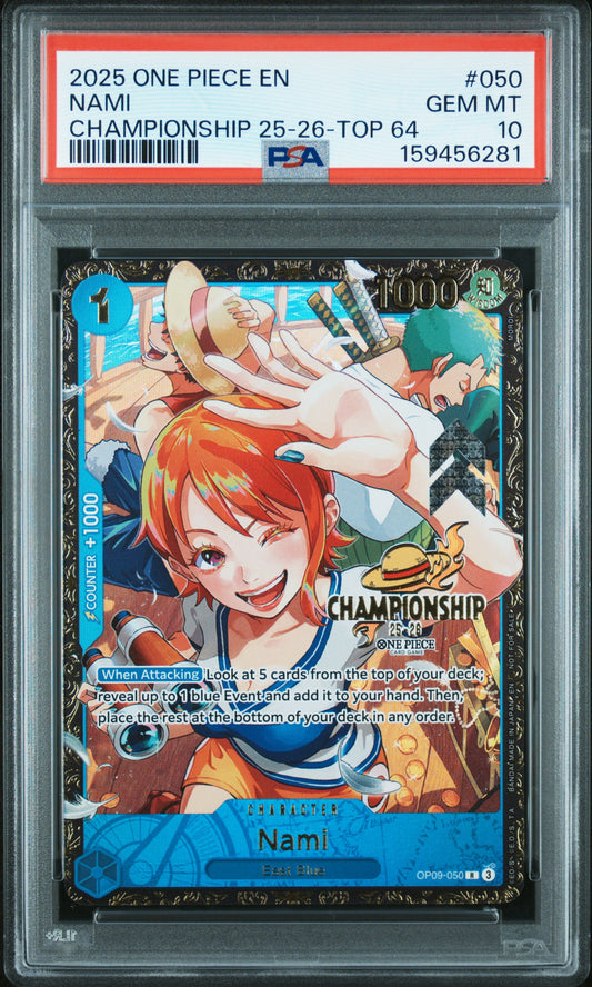 Nami 25-26 Championship Top 64 PSA 10