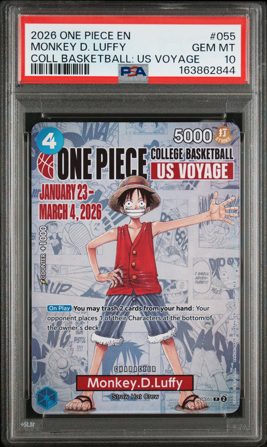 Monkey D. Luffy College Basketball Promo PSA 10