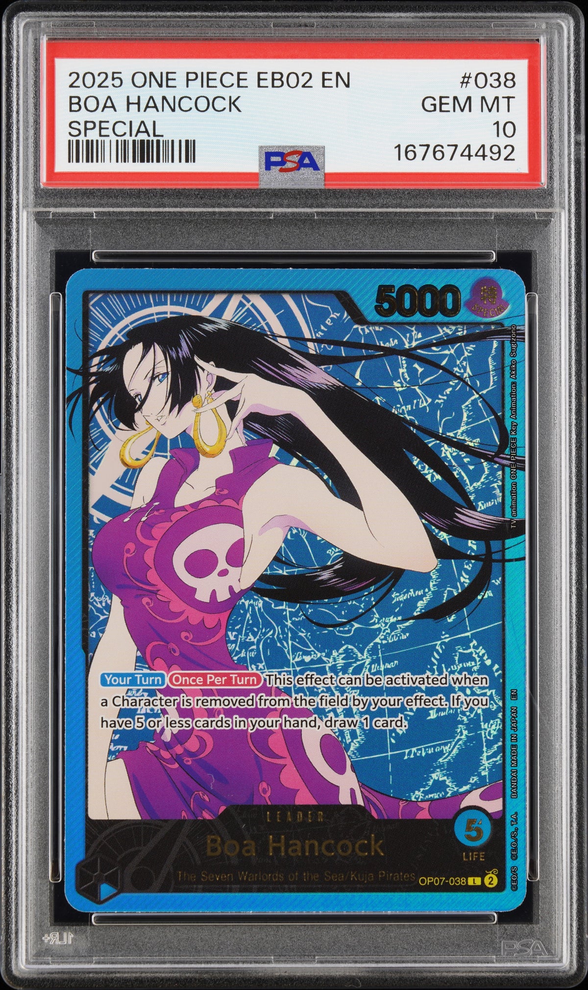Boa Hancock Gold Leader (EB02) PSA 10