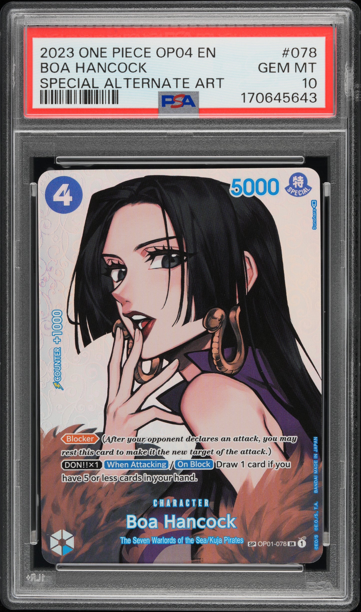 Boa Hancock SP (OP04) PSA 10