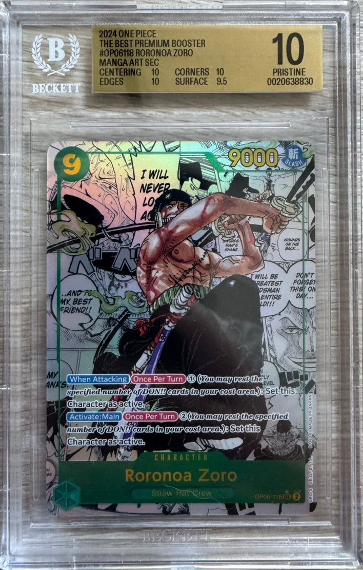 Roronoa Zoro Manga (PRB01) BGS 10