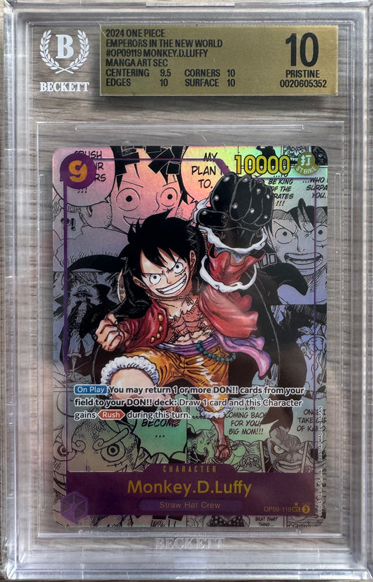Monkey D. Luffy Manga (OP09) BGS 10