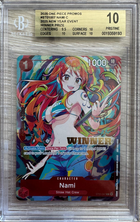 Nami 2025 New Year Event Winner BGS 10