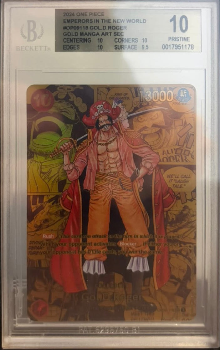 Gol D. Roger Gold Manga (OP09) BGS 10