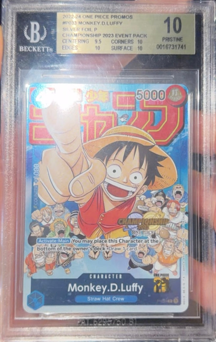 Monkey D. Luffy 2023 Championship Event Pack Foil BGS 10