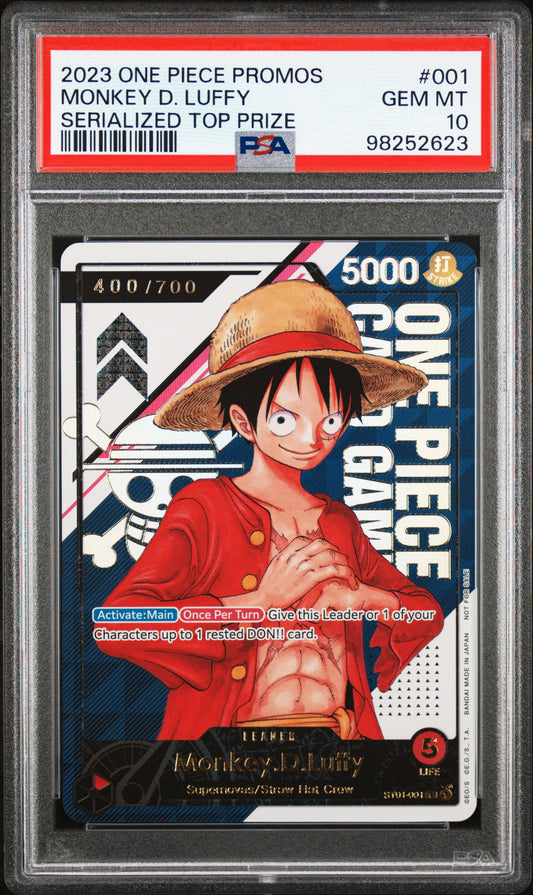 Monkey D. Luffy 2023 Serial 400/700 PSA 10