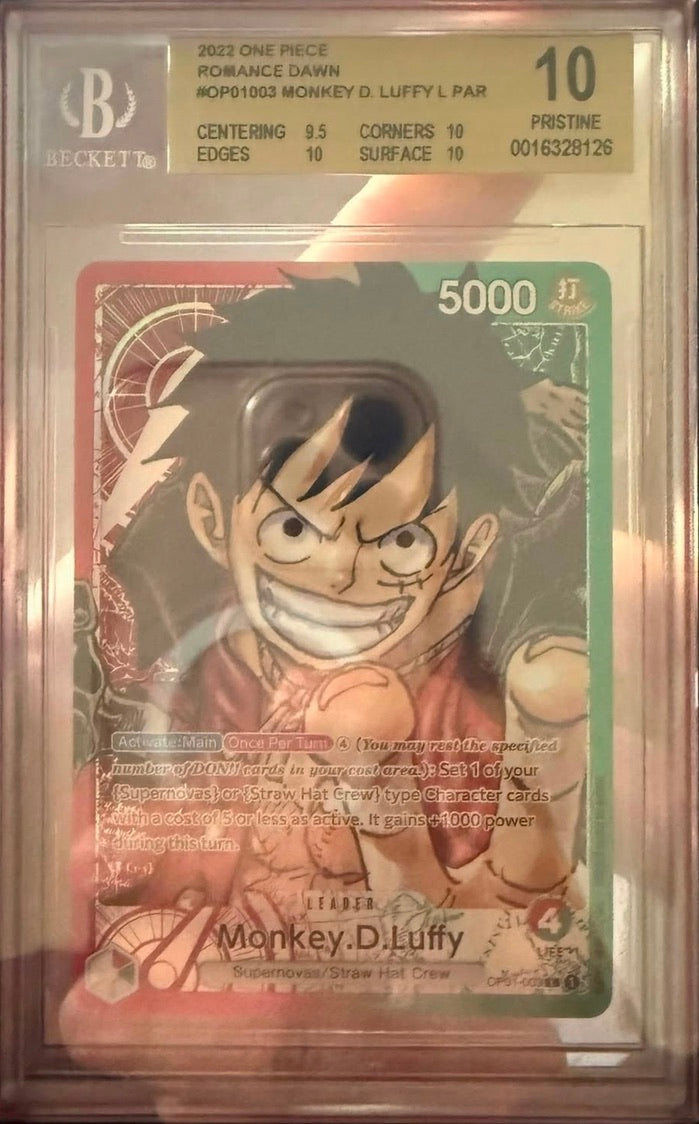 Monkey D. Luffy Leader Pre Errata (OP01) BGS 10