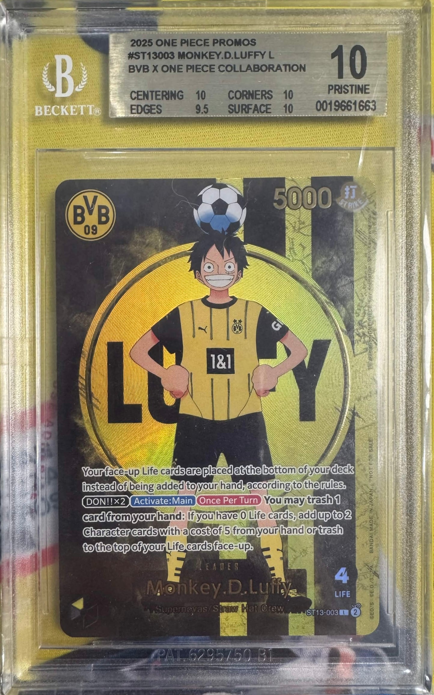 Monkey D. Luffy BVB Dortmund Promo BGS 10