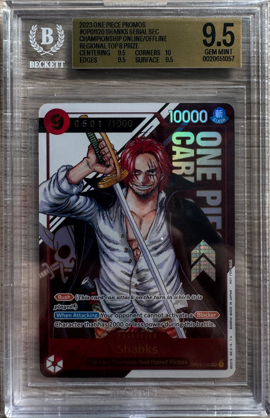 Shanks 2022-2024 Serial 501/1000 BGS 9.5