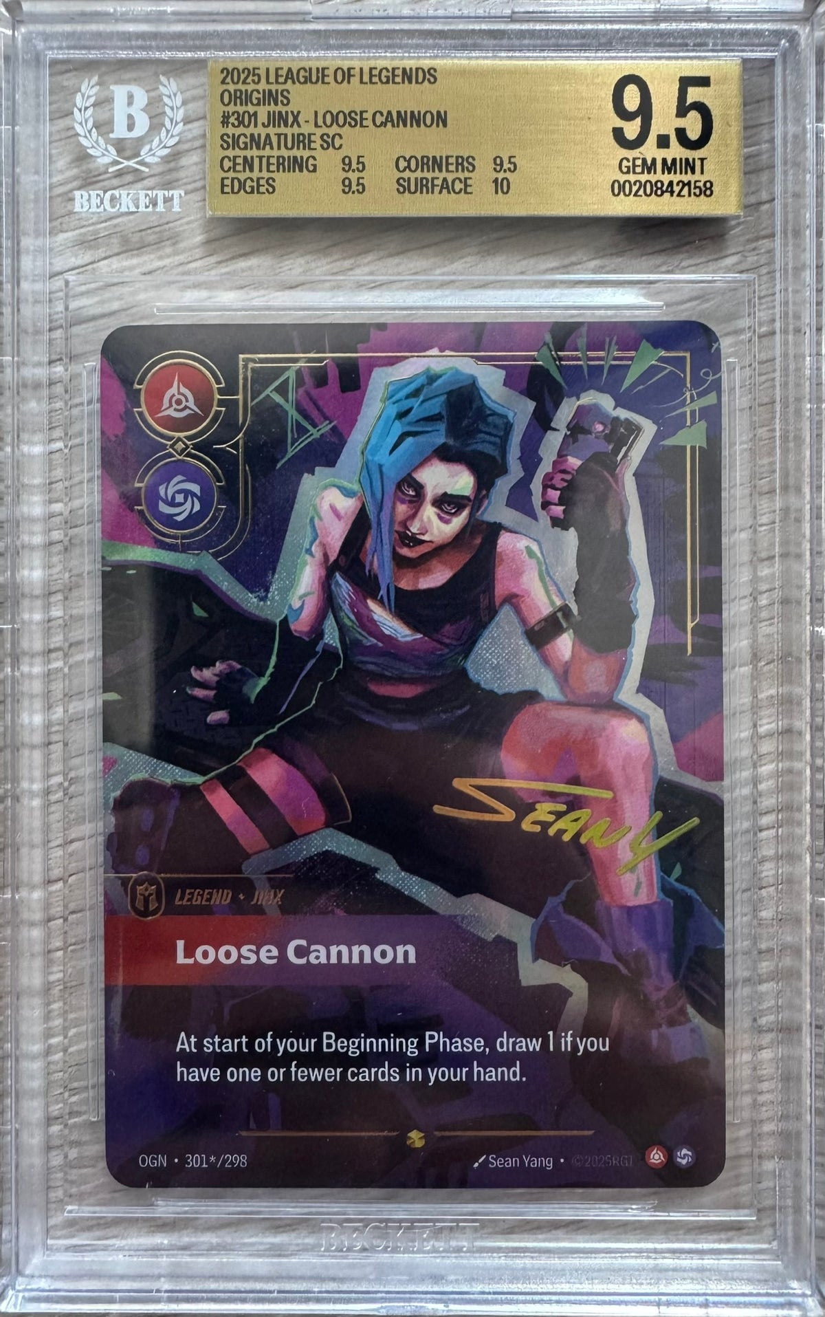 Jinx Signature Origins BGS 9.5